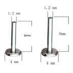Natural Titanium 16G Internally Threaded Water Drop Labret Stud