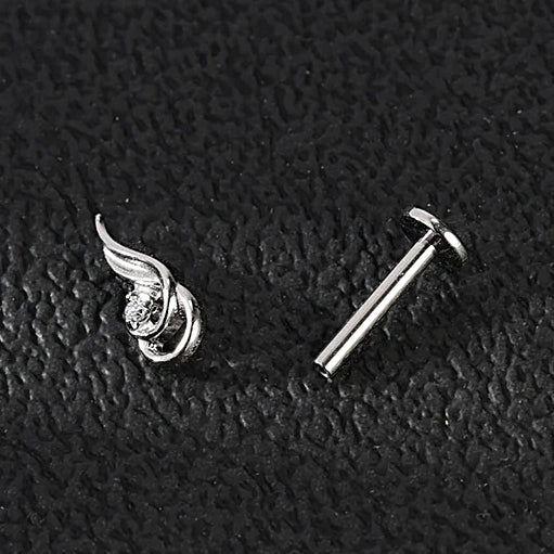 LAB_Fairy_01 ASTM F136 Titanium 16G (1.2mm) Internally Threaded Ear Piercing Stud