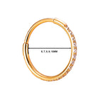 Elegant Dual-Gauge Hinged Hoop