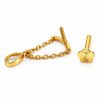 18K Yellow Gold Hidden Helix Pear-Shaped Lab Diamond