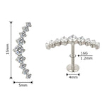 LAB_Curve_08 ASTM F136 Titanium 16G (1.2MM) Internally Threaded Helix Jewelry