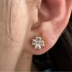 Titanium 16G (1.2MM) Internally Threaded Clover Leaf Piercing Stud