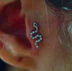 Titanium Snake Flat Back Stud – Internally Threaded