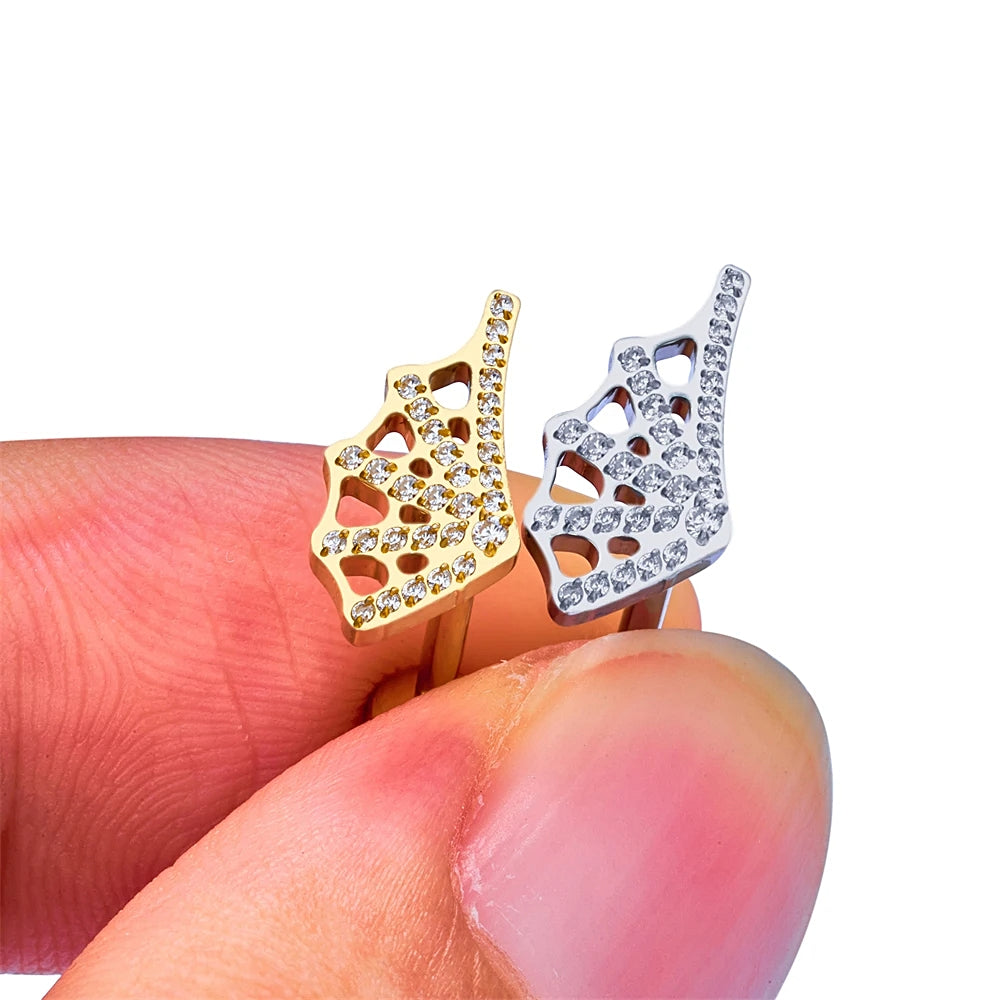 LAB_Web_01 ASTM F136 Titanium 16G (1.2mm) Push Pin Spider Web Piercing Jewelry