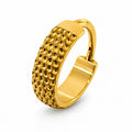 Titanium Textured Clicker Hoop