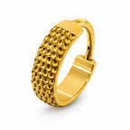 Titanium Textured Clicker Hoop