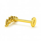 18K Gold Marquise Natural Diamond Curve Labret