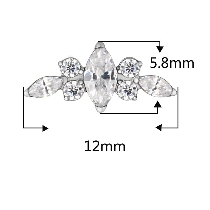 LAB_Curve_14 ASTM F136 Titanium 16G (1.2MM) Internally Threaded Curved Piercing Jewelry