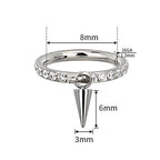 Titanium Spike Dangle Hinged Hoop – Bold Meets Brilliance