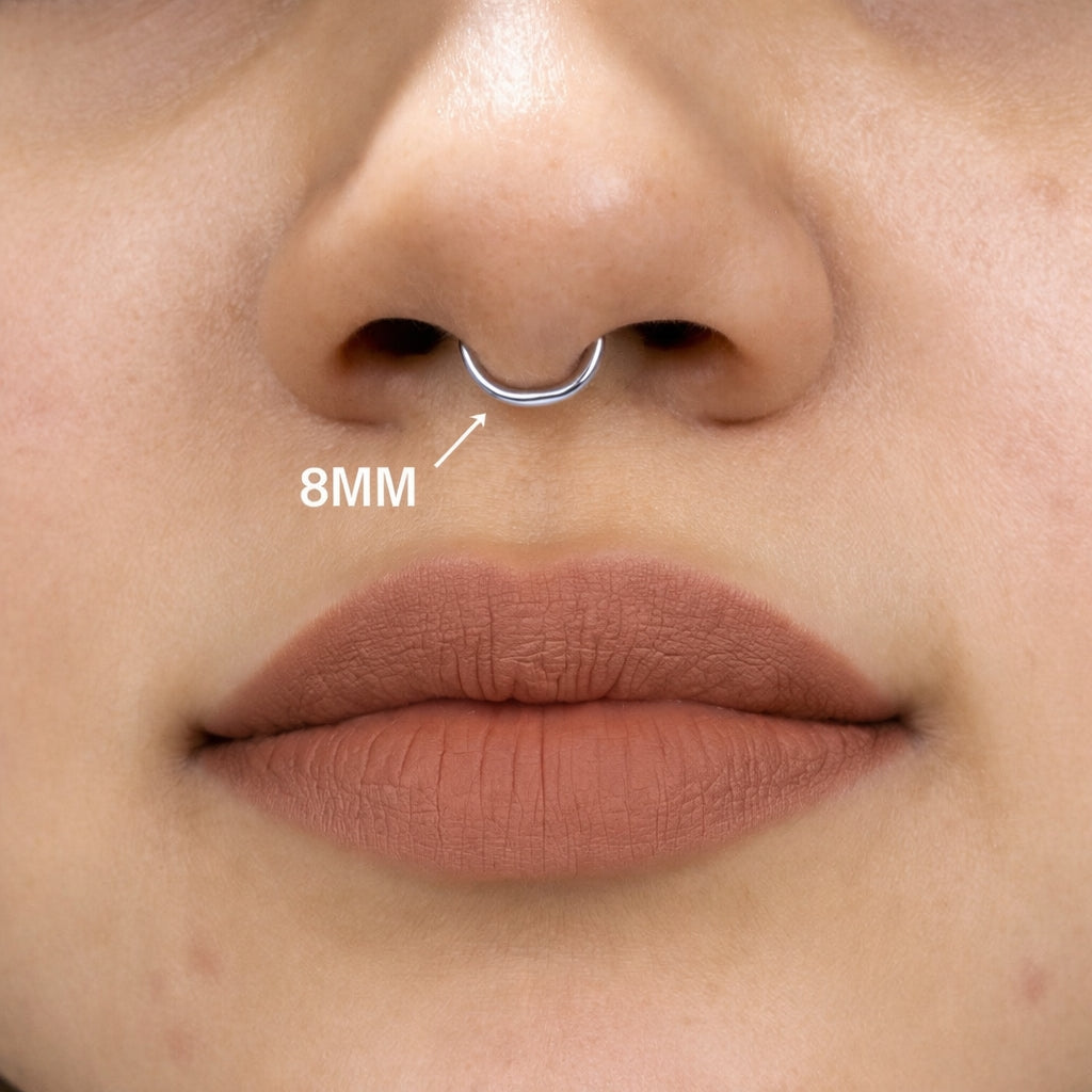 18K White Gold Classic Hinged Hoop Ring