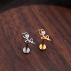 Titanium 16G (1.2mm) Internally Threaded Rose Stud