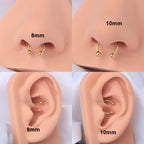 Titanium Horseshoe Daith &amp; Septum Piercing Jewelry 16G