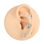 LAB_Flash_01 ASTM F136 Titanium 16G (1.2mm) Internally Threaded Lightning Flash Stud