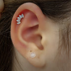 18K Gold Marquise Lab Diamond Cluster – Internally Threaded (Sold Per Piece)