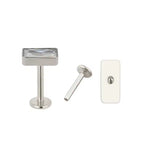 Titanium 16G (1.2MM) Internally Threaded Rectangle Piercing Stud