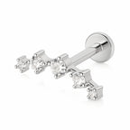 18K Gold Five-Diamond Bloom Arch Lab Diamonds