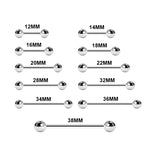 Titanium Industrial Tongue Nipple Piercing Jewelry
