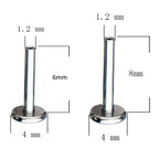Lab_Dangling_08 ASTM F136 Titanium 16G (1.2mm) Internally Threaded Dangling Rod Stone Studded Piercing Jewelry