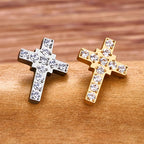 LAB_Cross_01 ASTM F136 Titanium 16G (1.2mm) Internally Threaded Cross Shape Stud