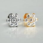 39-6 ASTM F136 Titanium 16G (1.2MM) Internally Threaded Flower Piercing Stud