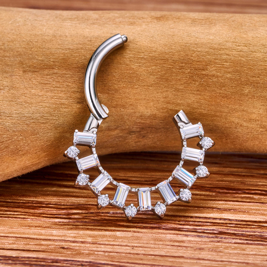 Titanium Daith &amp; Septum Piercing Hoop 16G 8MM