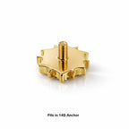 18K Gold Diamond Dermal Piercing Only Top (Fits 14G Anchor)