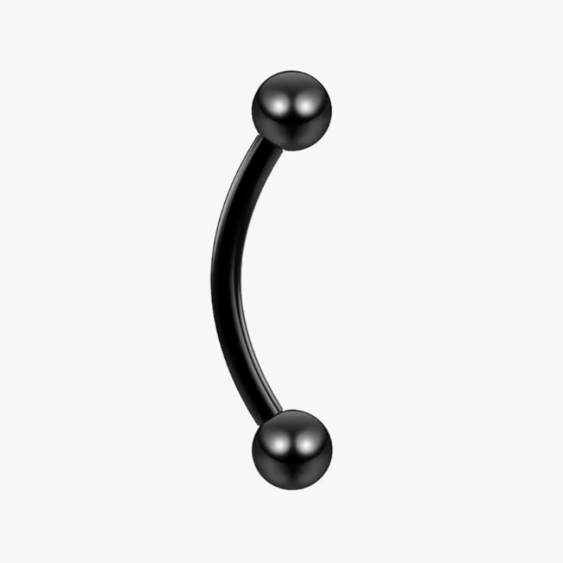 Titanium 16G (1.2MM) Internally Threaded Rook Eyebrow Piercing
