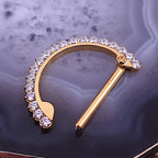 ASTM F136 Titanium Half Circle Nipple Piercing Jewelry