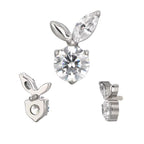 Titanium Internally Threaded Bunny Crystal Labret Stud