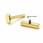Crystal Bar Titanium Flat Back Stud