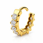 18K Gold Eternity Lab-Grown Diamond 10mm Hoop