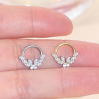 Titanium Daith &amp; Septum Piercing Hoop 16G 8MM
