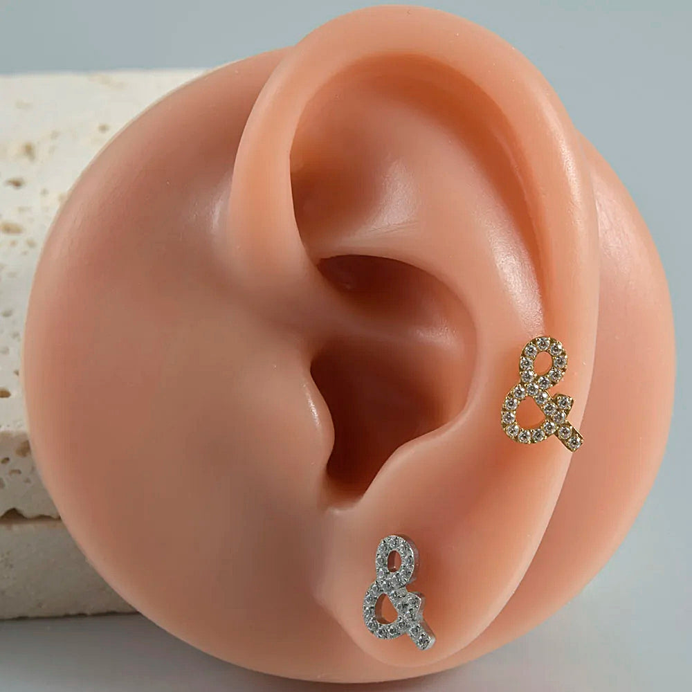 39-1 ASTM F136 Titanium 16G (1.2MM) Internally Threaded &amp; Piercing Stud