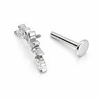 Titanium Marquise Cluster Flat-Back Stud – Internally Threaded (Sold Per Piece)