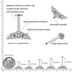 Bugadi / Vertical Helix Cluster — Bezel-Set