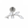 Elegant Titanium Leaf Design Jewelry