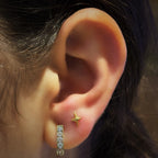Titanium Star Flat-Back Labret (Internally Threaded)