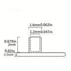 ASTM F136 Titanium Blue Opal Microdermal Dermal Crystal Top Replacement 3mm and 4mm