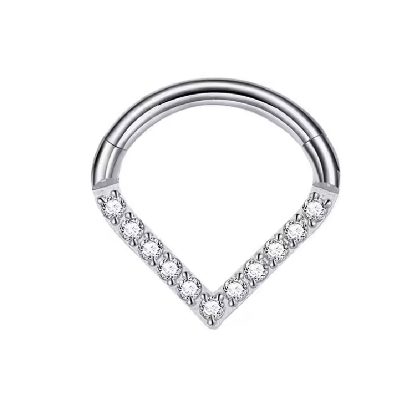 Titanium Daith &amp; Septum Piercing Hoop 16G 8MM
