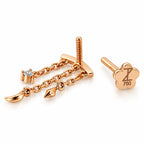 18K Gold Celestial Cascade Hidden Helix – Moissanite