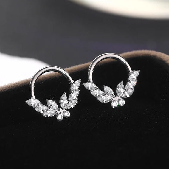 Titanium Daith &amp; Septum Piercing Hoop 16G 8MM