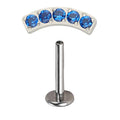 LAB_Curve_11 ASTM F136 Titanium 16G (1.2MM) Internally Threaded Ear Piercing Jewelry
