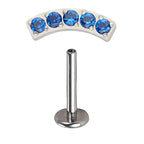 LAB_Curve_11 ASTM F136 Titanium 16G (1.2MM) Internally Threaded Ear Piercing Jewelry