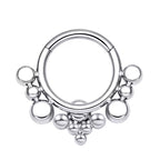 Titanium Daith &amp; Septum Piercing Hoop 16G 8MM