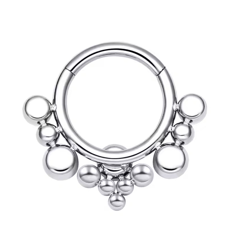 Titanium Daith &amp; Septum Piercing Hoop 16G 8MM