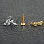 Elegant Titanium Leaf Design Jewelry