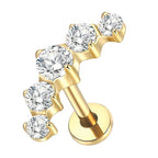 LAB_Curve_01 ASTM F136 Titanium 16G (1.2MM) Internally Threaded Labret Stud