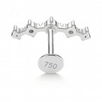 18K Gold Five-Diamond Bloom Arch Lab Diamonds