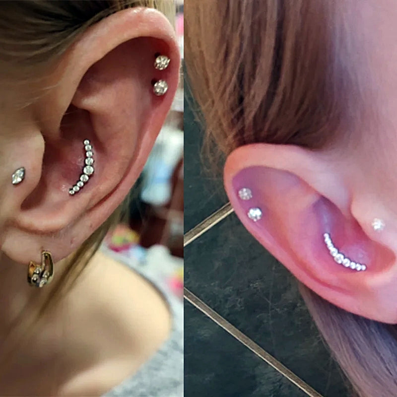 LAB_Curve_08 ASTM F136 Titanium 16G (1.2MM) Internally Threaded Helix Jewelry