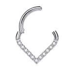 Titanium Daith &amp; Septum Piercing Hoop 16G 8MM